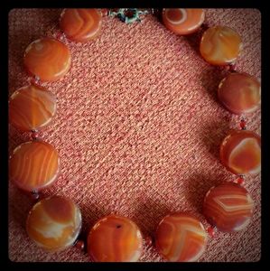 Retro ambercyte necklace